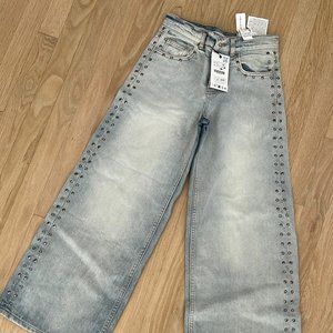 NWT Zara Girls "The Stud" Denim Pant